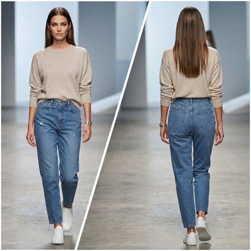 BDG Urban Outfitters Mom High-Rise Jeans Blue Distressed Denim Size 29x31